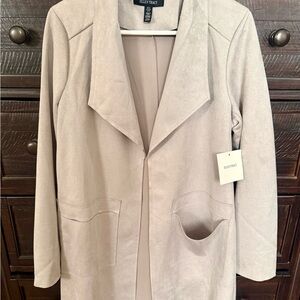 Ellen Tracy Women's Light Taupe Blazer